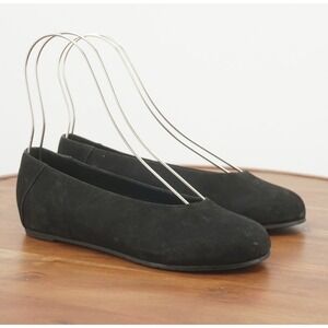 Eileen Fisher Black Suede Ballet Flats